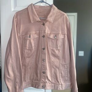 Maurices Pink Denim Jacket